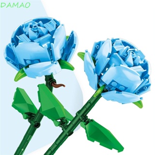 Damao ชุดของเล่นตัวต่อ รูปดอกกุหลาบ ของขวัญวันเกิด สําหรับเด็ก Diy