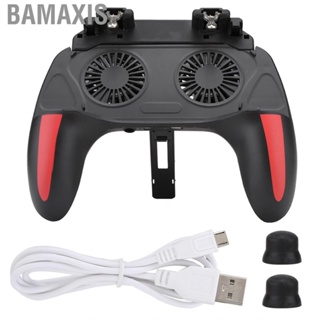 Bamaxis Mobile Phone Game Controller With Dual Cooling Fans Heat Dissipation Gamepad