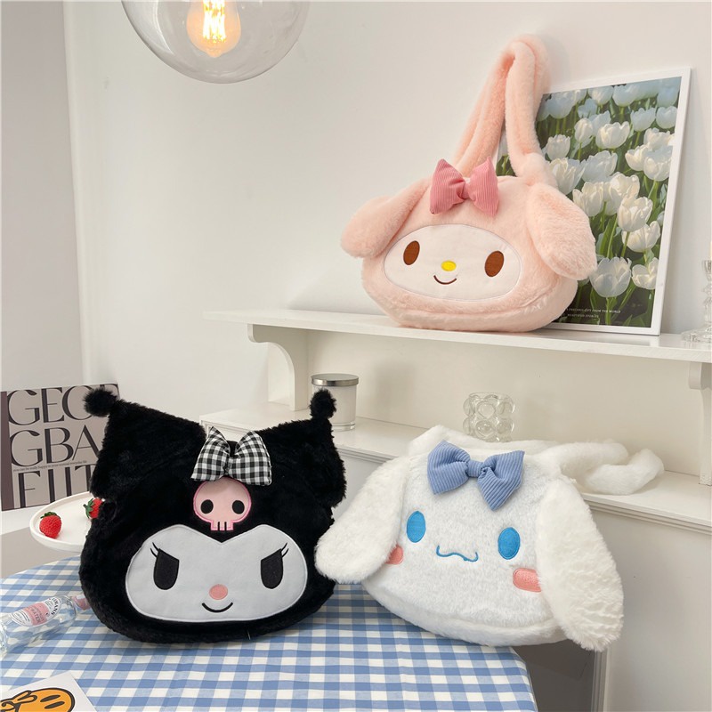 kawaii-cinnamoroll-กระเป๋าสะพายไหล่-กระเป๋าถือ-แบบนิ่ม-ขนาดมินิ-ลายการ์ตูนน่ารัก-สําหรับเด็กผู้หญิง-ผู้ใหญ่