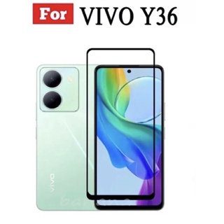[ส่งจากไทย] ฟิล์มกระจกนิรภัยเต็มจอ ViVO Y36 4G 5G ฟิล์มกระจกเต็มจอ กาวเต็มขอบดำ  ฟิล์มกันกระแทก