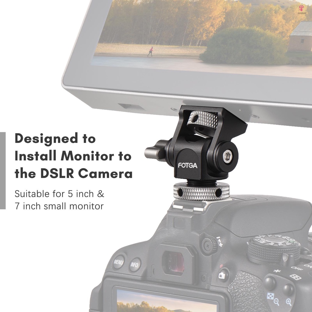 fotga-camera-monitor-mount-bracket-with-cold-shoe-field-monitor-mount-holder-ball-head-tilt-adjustable-for-5-inch-amp-7-inch-monitors-led-light-flash-photography