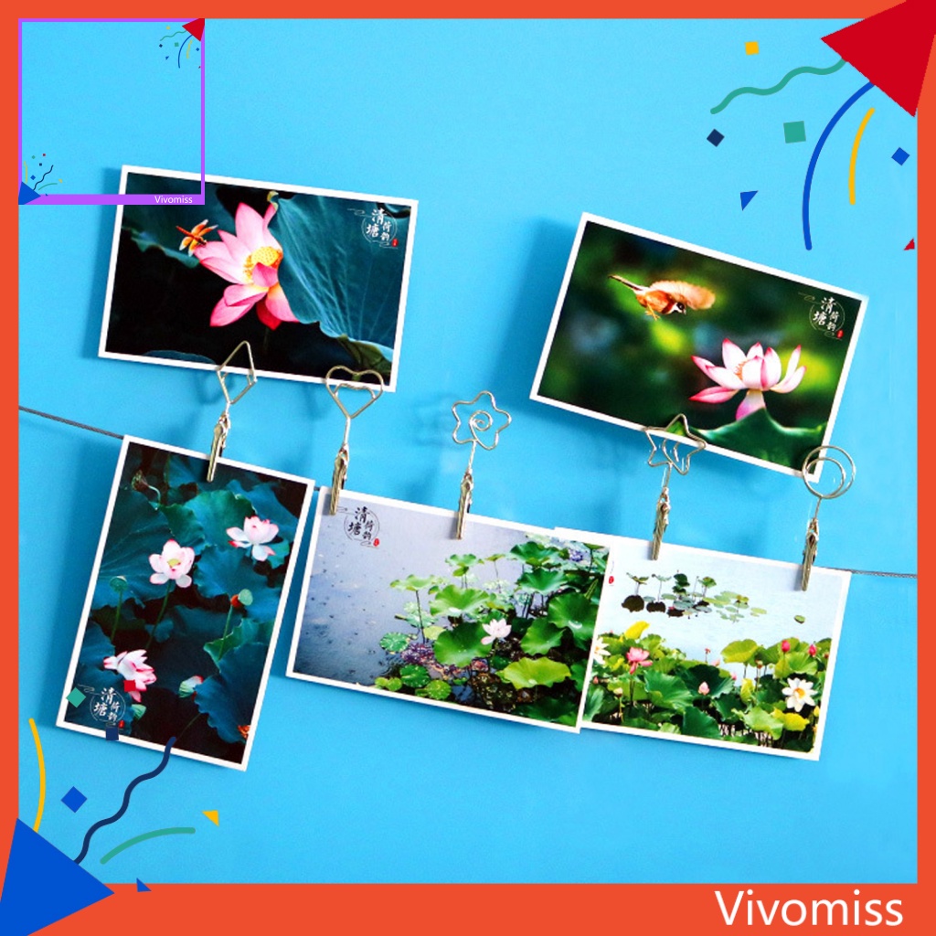 vm-คลิปหนีบรูปภาพ-กันสนิม-สวยงาม-ใช้ง่าย-สําหรับแขวนตกแต่งผนังบ้าน