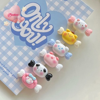 Purelove&gt; ใหม่ กิ๊บติดผม ลายการ์ตูน Sanrio Cinnamon Dog My Melody Pompom Purins Hello Kitty ขนาดเล็ก สําหรับเด็ก 1 ชิ้น 6 ชิ้น