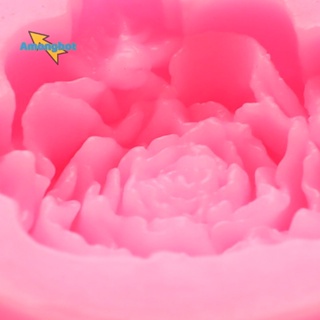 Amonghot&gt; ใหม่ แม่พิมพ์ซิลิโคน รูปดอกกุหลาบ 3D สําหรับทําคัพเค้ก ลูกอม ช็อคโกแลต ฟองดองท์