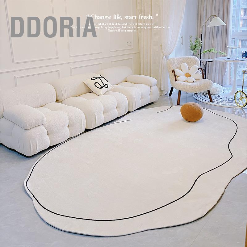 ddoria-พรมพรมเรียบง่ายหนาทึบไม่มีกลิ่นพรมพื้นที่ซักด้วยเครื่องซักผ้าได้สำหรับห้องนั่งเล่น