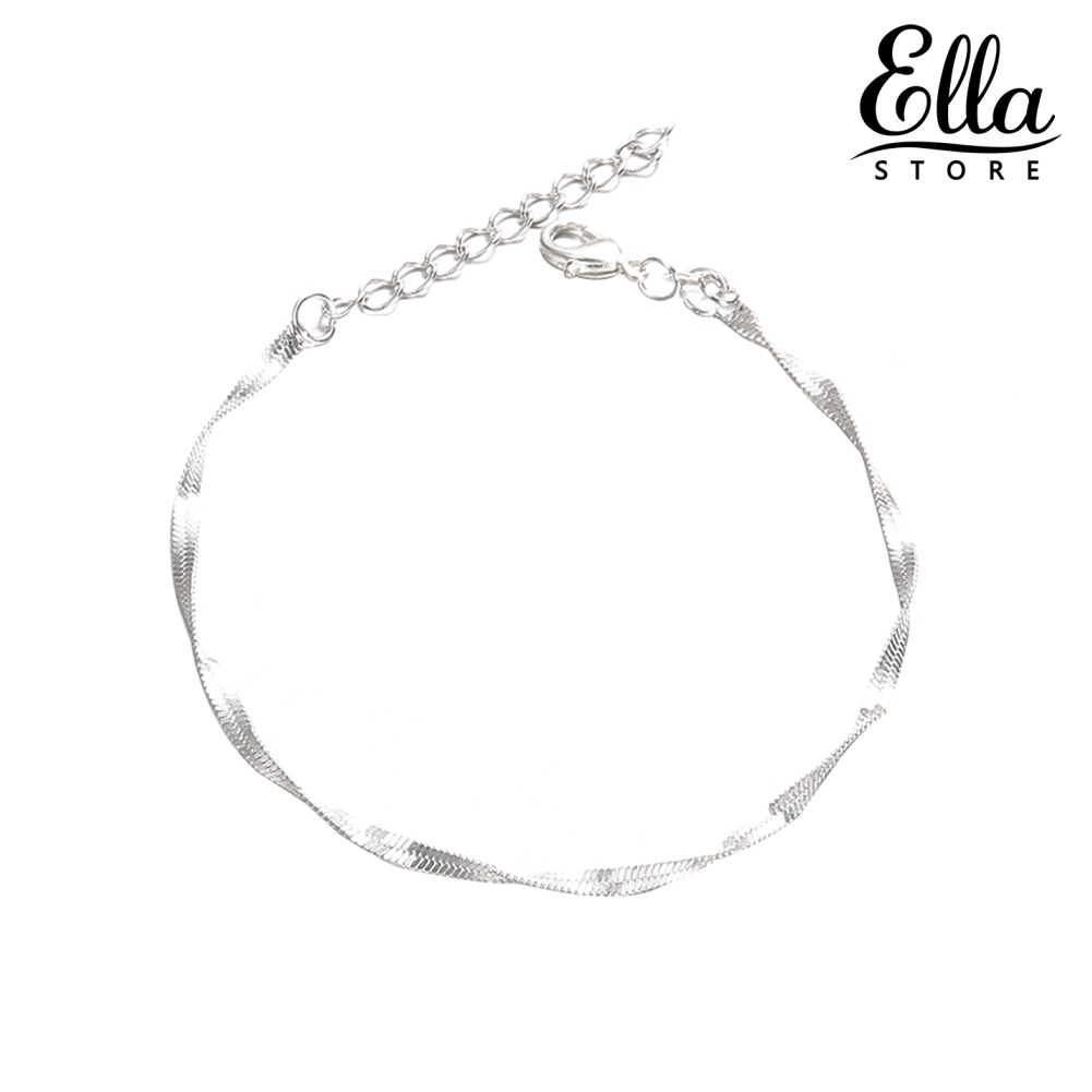 ellastore123-สร้อยข้อเท้า-โซ่-แบบบาง-สไตล์โบโฮ-สําหรับผู้หญิง