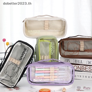 [DB] กระเป๋าดินสอ ลายการ์ตูนน่ารัก สีโปร่งใส เครื่องเขียน สําหรับโรงเรียน [พร้อมส่ง]