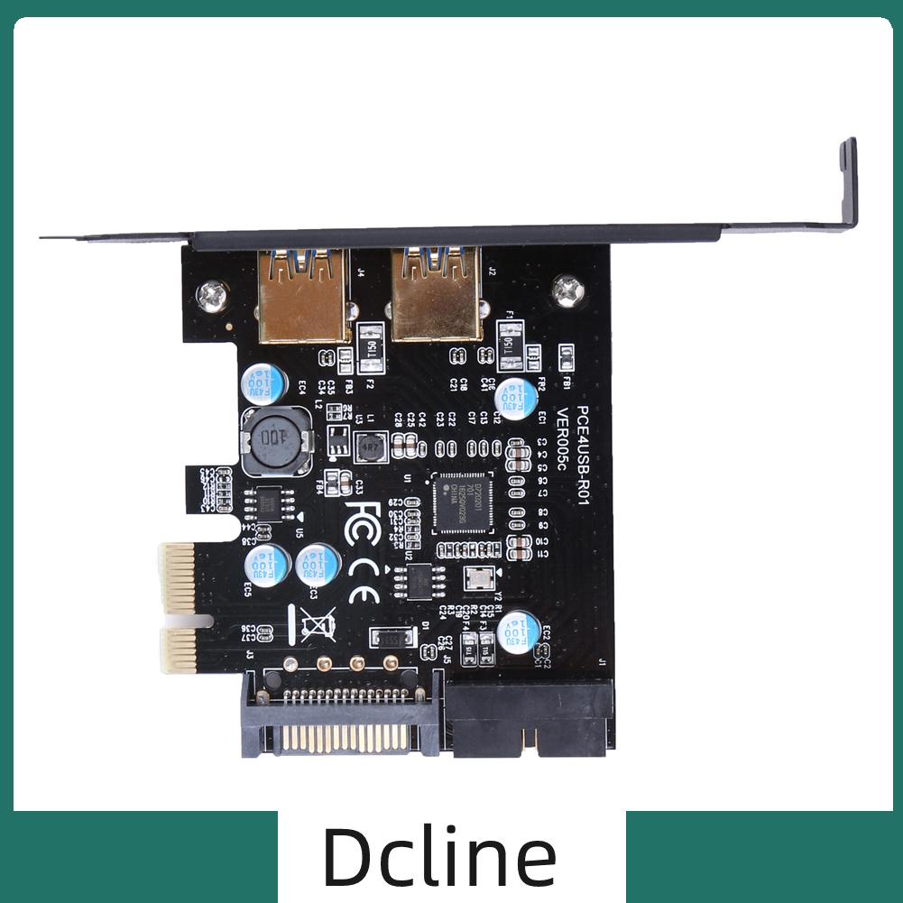 dcline-th-การ์ดต่อขยาย-pci-e-เป็น-usb-3-0-2-พอร์ต-pci-express-19-pin