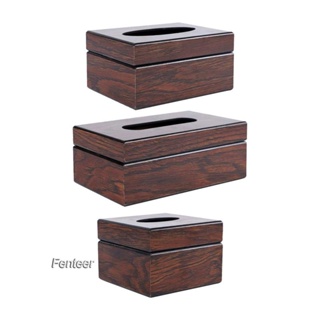 [Fenteer] กล่องทิชชู่ แบบไม้ สําหรับตกแต่งห้องนอน ห้องน้ํา ห้องครัว โต๊ะเครื่องแป้ง