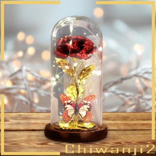 [Chiwanji2] ฝาครอบแก้ว รูปดอกกุหลาบ ผีเสื้อ สําหรับครบรอบ