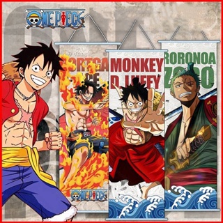 โปสเตอร์ภาพวาดการ์ตูนวันพีช MONKEY D.LUFFY ZORO ROBIN NAMI สําหรับแขวนตกแต่งผนังบ้าน