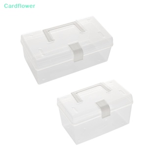 &lt;Cardflower&gt; กล่องเก็บหน้ากากอนามัย กันฝุ่น กันน้ํา จุของได้เยอะ พร้อมที่จับ ลดราคา