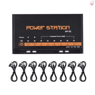 Y- บอร์ดเหยียบเอฟเฟคกีตาร์ เอาท์พุท 8 DC ปลั๊ก EU สําหรับเอฟเฟคกีตาร์ 9V 12V 18V