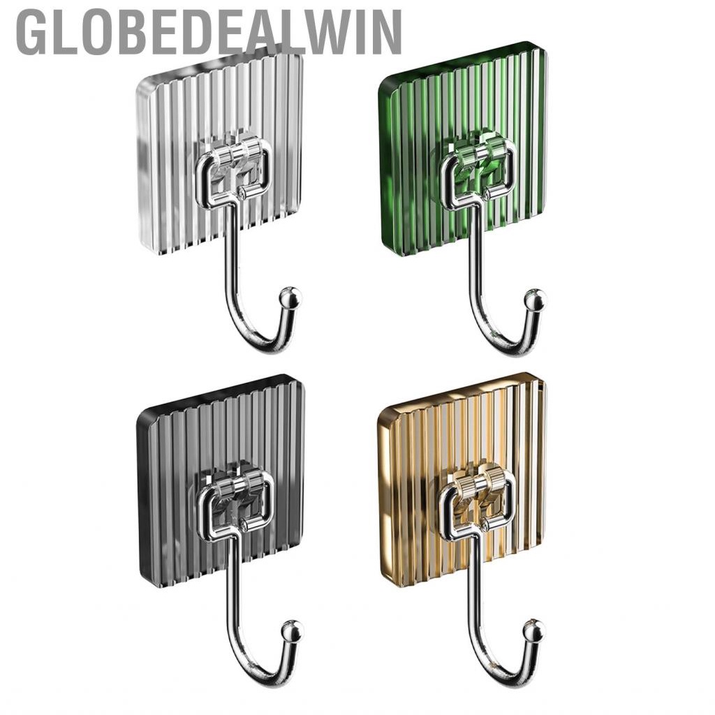 Globedealwin Adhesive Sticky Hooks Hanger Seamless for Bathroom