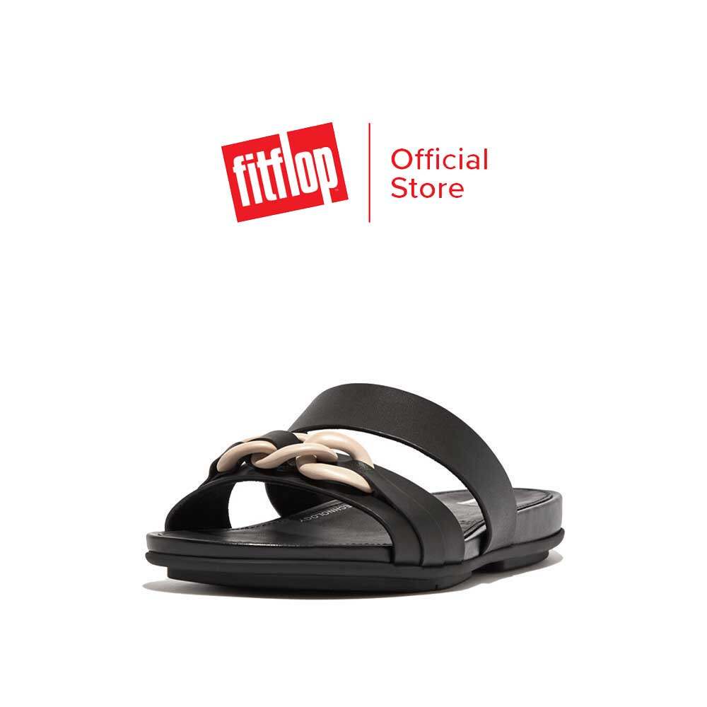 fitflop-gracie-rubber-chain-รองเท้าแตะแบบสวมผู้หญิง-รุ่น-ga9-001-สี-black