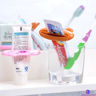 สัตว์รูปแบบยาสีฟันหลอด Squeezer Easy Squeeze Paste Dispenser ผู้ถือม้วนห้องน้ำ Toothpas AUBESSTECHSTORE