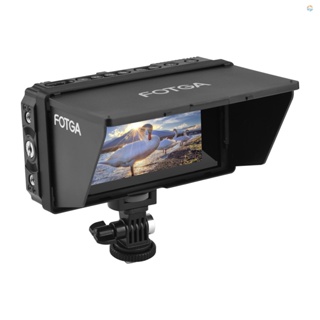 {Fsth} Fotga E50S 4K มอนิเตอร์ติดบนกล้อง หน้าจอสัมผัส IPS 5 นิ้ว 2500nits พร้อม HDMI 3G-SDI 3D LUT USB สําหรับกล้อง DSLR