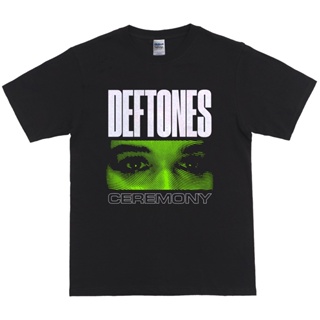 [S-5XL]ผ้าฝ้าย 100% เสื้อยืด พิมพ์ลายวง Deftones ceremony สินค้า