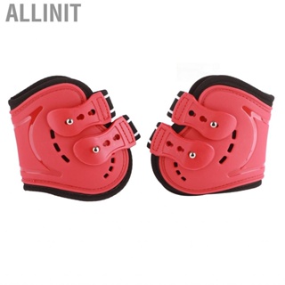 Allinit Horse Hind Boots Lightweight Breathable Wearproof Leg Red