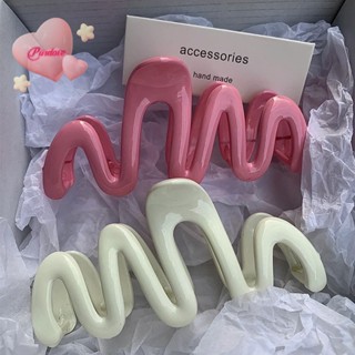 Purelove&gt; กิ๊บติดผม ทรงเรขาคณิต สีครีม สําหรับผู้หญิง