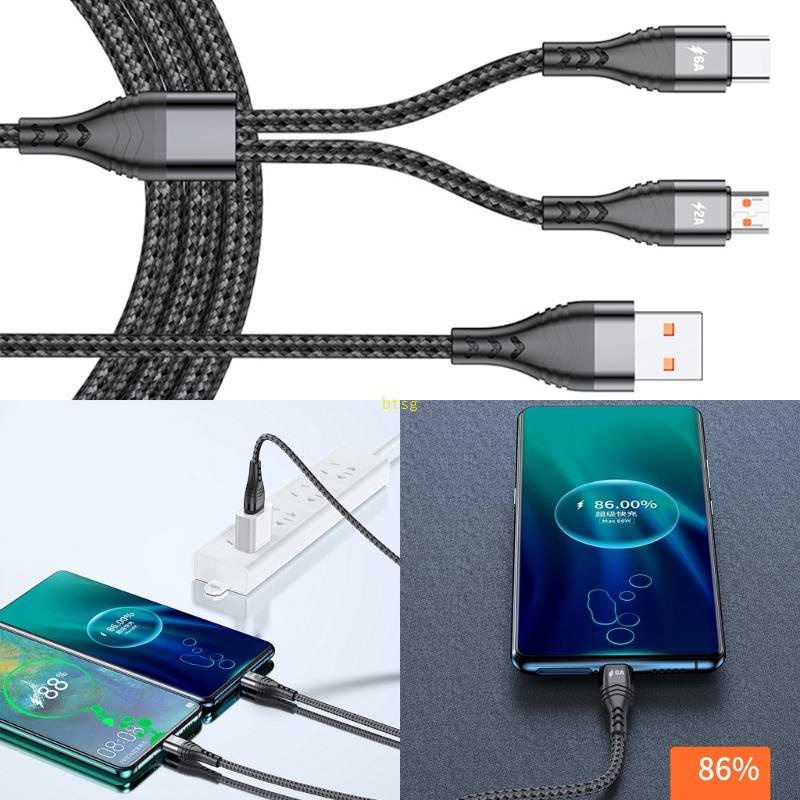 bt-สายชาร์จ-usb-เป็น-micro-usb-type-c-66w-เข้า-1-ออก-2-สําหรับบ้าน-สํานักงาน