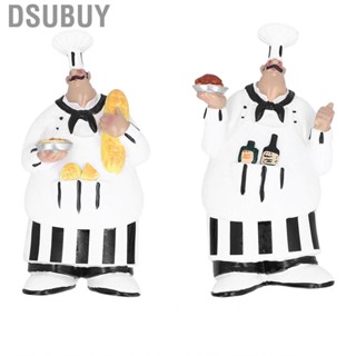 Dsubuy Resin Mustache Chef Figurine Statue Wall Hanging For Office