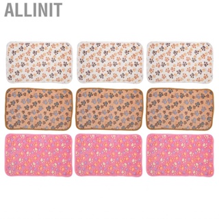 Allinit Pet Warm Sleep Mat Soft  Cute Dog Paw Print for Pets