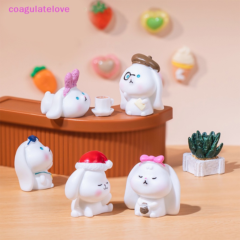 coagulatelove-ตุ๊กตากระต่ายเรซิ่น-ขนาดเล็ก-น่ารัก-สําหรับตกแต่งบ้าน-คริสต์มาส-ขายดี