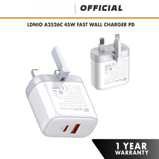 Ldnio A2526C 45W ที่ชาร์จติดผนังอย่างรวดเร็ว PD QC USB พอร์ตชาร์จ