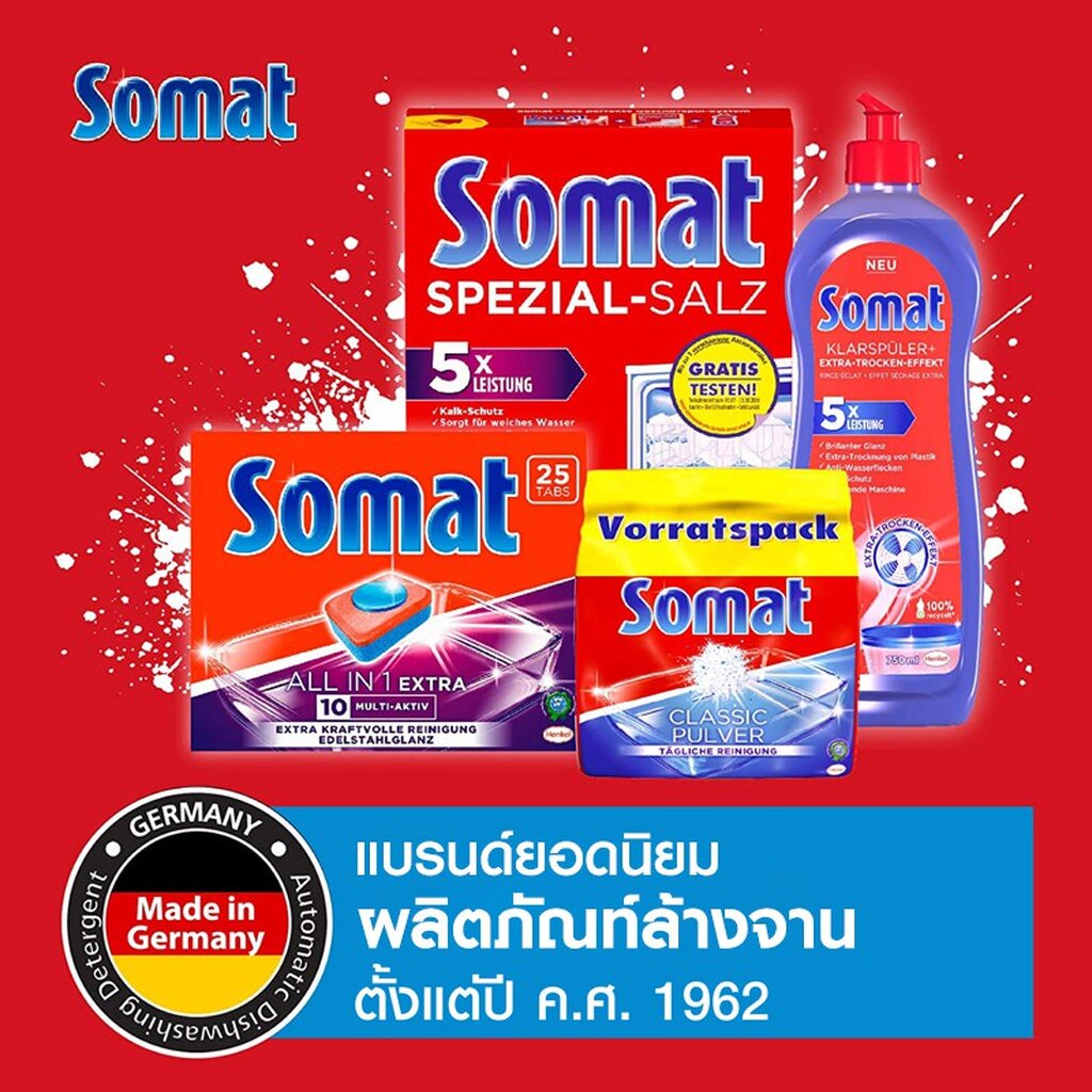 somat-โซแมท-แทป-ออล-อิน-วัน-ผลิตภัณฑ์ทำความสะอาดจาน-สำหรับเครื่องล้างจาน-450-กรัม