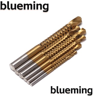Blueming2 ดอกสว่านไฟฟ้า เคลือบไทเทเนียม โลหะ 3 4 5 6 6.5 8 มม.
