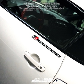 Wanan สติกเกอร์สะท้อนแสง กันน้ํา สําหรับติดตกแต่งรถยนต์ Toyota GR RACING