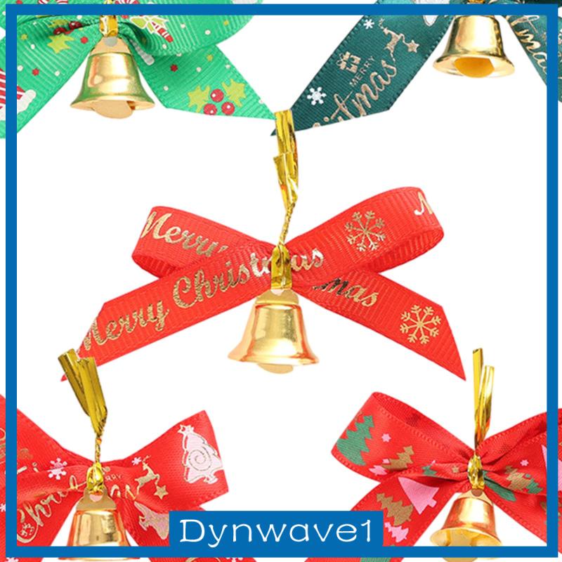 dynwave1-จี้โบว์คริสต์มาส-ขนาดเล็ก-อเนกประสงค์-พร้อมกระดิ่ง-สําหรับตกแต่งเทศกาลคริสต์มาส-5-ชิ้น