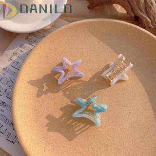 Danilo กิ๊บติดผม รูปปลาดาว เรขาคณิต สไตล์เกาหลี สร้างสรรค์ หวานแหวว กรดอะซิติก รูปทรงเรขาคณิต หยิบได้