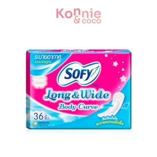 Sofy แผ่นอนามัย Long & Wide Body Curve 36pcs.