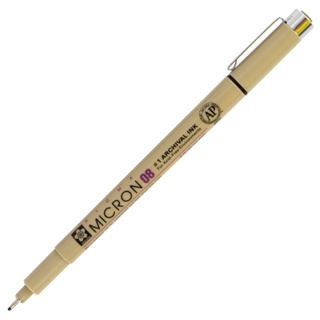 SAKURA ปากกาตัดเส้น  0.8 มม. PIGMA MICRON PEN หมึกสีดำ