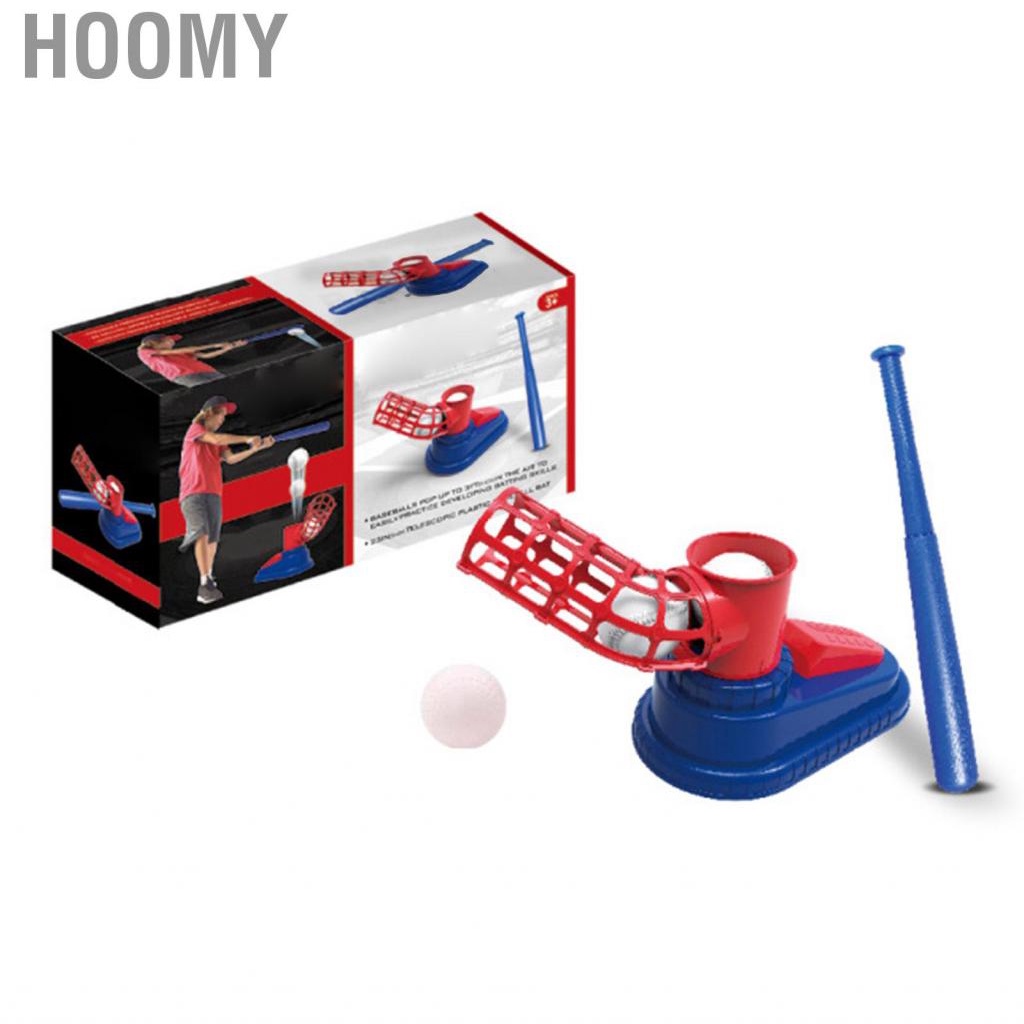 Hoomy Kids Baseball Pitching Machine Launcher Complete Retractable Bat