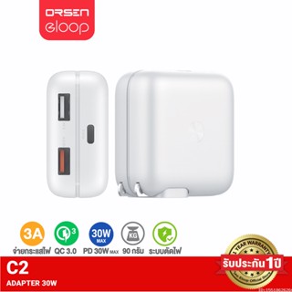 [รับประกัน 1 ปี] Orsen by Eloop C2 หัวชาร์จเร็ว QC3.0 | PD 20W USB Fast Charger Adapter Max 30W ชาร์จเร็ว 12 | ของแท้100% หัวชาร์จเร็ว Adaptor USB Type C 30 W