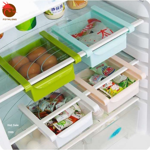 feyhlong99-ลิ้นชักเพิ่มที่เก็บของในตู้เย็น-ลิ้นชักเก็บของใต้โต๊ะ