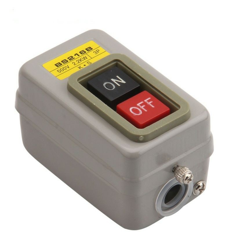 BS216B สวิตช์ปุ่มเปิดปิดด้วยตัวเอง 2.2KW Power Pushbutton Switch ...