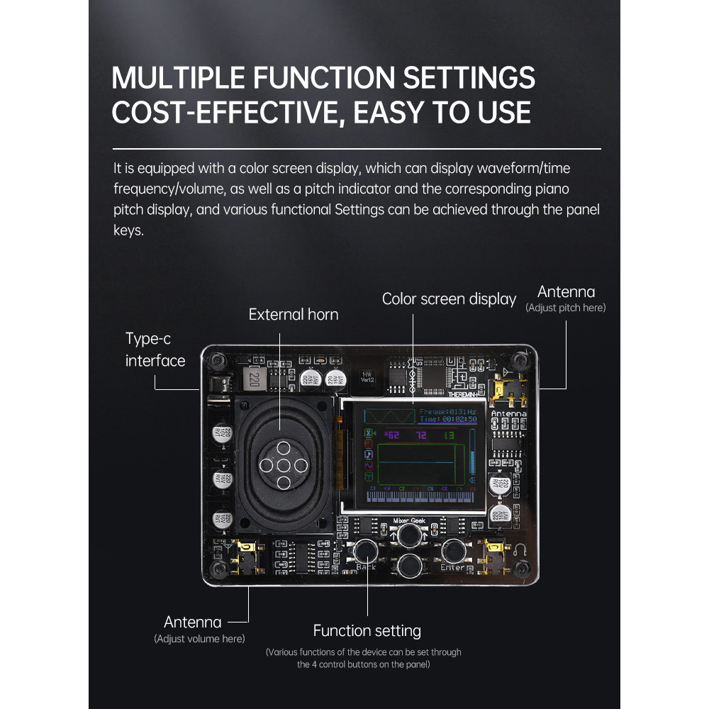 Diymore Mini Trayman หน้าจอ OLED เพลงอิเล็กทรอนิกส์ Creative Instrument ...