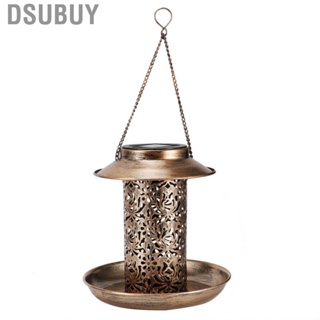 Dsubuy Solar Bird Feeder Powered Garden Light Portable Hanging Hollow Out Cour AN