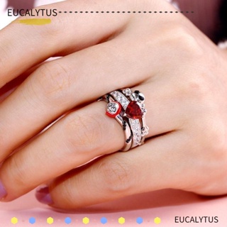 Eutus ชุดแหวนคอสเพลย์ รูปหัวใจ ประดับเพทาย คริสตัล แจ็ค แซลลี่ เครื่องประดับ สําหรับผู้ชาย
