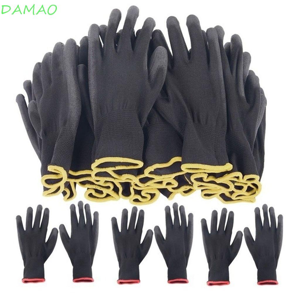 damao-ถุงมือนิรภัย-เคลือบ-pu-สีดํา-สถานที่ทํางาน-อาคารทํางาน-ถุงมือทํางาน