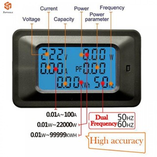 เครื่องวัดแรงดันไฟฟ้า AC พร้อมหน้าจอมอนิเตอร์ และที่เก็บข้อมูลพลังงาน