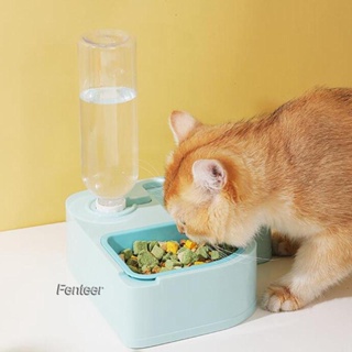 [Fenteer] ชามใส่อาหาร กันลื่น ทนทาน 2 in 1 สําหรับสัตว์เลี้ยง กระรอก คิตตี้ ลูกสุนัข กระต่าย