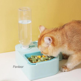 [Fenteer] ชามใส่อาหาร กันลื่น ทนทาน 2 in 1 สําหรับสัตว์เลี้ยง กระรอก คิตตี้ ลูกสุนัข กระต่าย