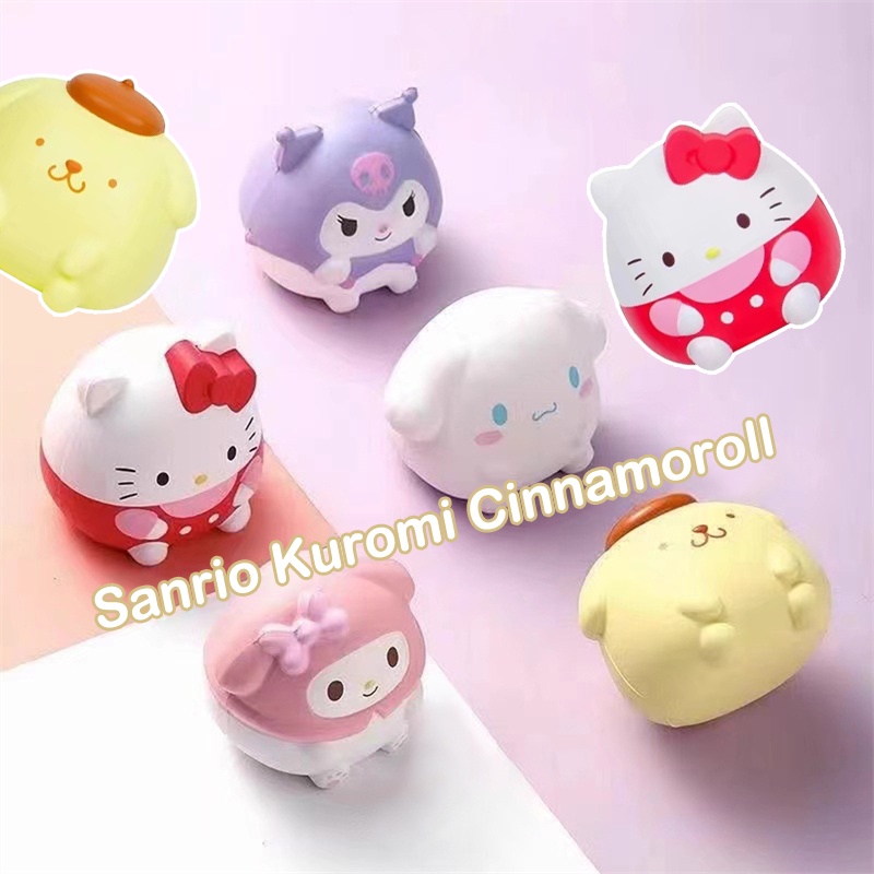 ของเล่นบีบสกุชชี่-รูปการ์ตูน-sanrio-cinnamoroll-kulomi-น่ารัก-สําหรับเด็ก