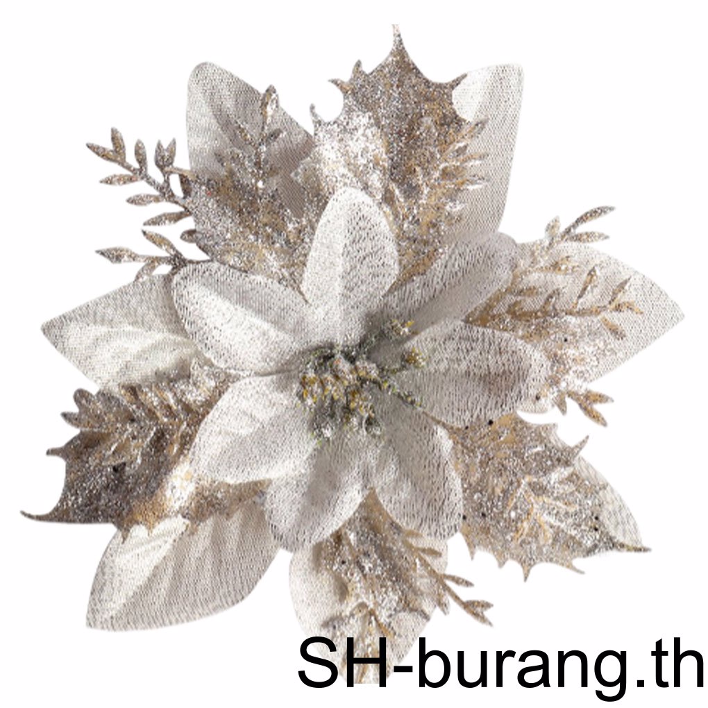 buran-ดอกไม้ประดิษฐ์-ประดับกลิตเตอร์-สําหรับตกแต่งบ้าน-ต้นคริสต์มาส-ห้องนั่งเล่น