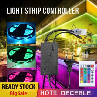 [Deceble.th] รีโมตคอนโทรล อินฟราเรด 4 Pin 24 คีย์ IR RGB LED สําหรับสายไฟ 5050